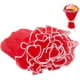 thumbnail image 1 of Xiao Hua Envases de papel de malla de 4 yardas de color rojo, papel arrugado translúcido, ramos de perlas, decoración de fiestas, artículos de floristería, envases de regalos de boda., 1 of 5