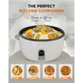 thumbnail image 2 of MOOSUM Commercial Rice Cooker, Large Capacity 30-Cup (UnCooked), 60-Cup (Cooked) with One Touch Operation and 12-Hour Keep Warm,Easy to Use and clean,1600W, 2 of 6