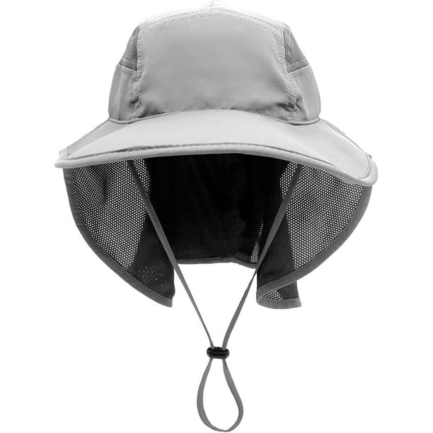 Sun Hat Men Women UPF 50+ Outdoor UV Summer Cap with Neck Protection Hiking  Fisherman Hat Beach Foldable Safari Bush Hats Mesh Hat