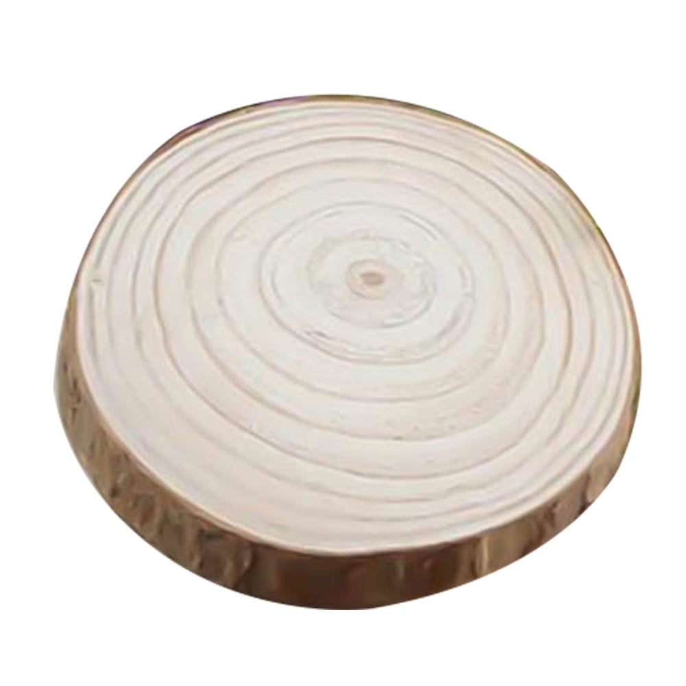 1 Piece Round Wood Slices Circles with Tree Bark Log Discs for DIY Crafts G 