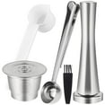 thumbnail image 3 of Coffee Capsules Kit Food Grade 304 Stainless Steel Coffee Filter Set with Hammer Spoon Brush, 3 of 9