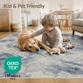 thumbnail image 4 of ODIKA 6'x9' Washable Area Rug Non-Slip, Chair-Friendly, Abstract Boho Cloudy Interlocking Fragment Contemporary Geometric for Dining Room, Under Table, Office Décor, 4 of 7