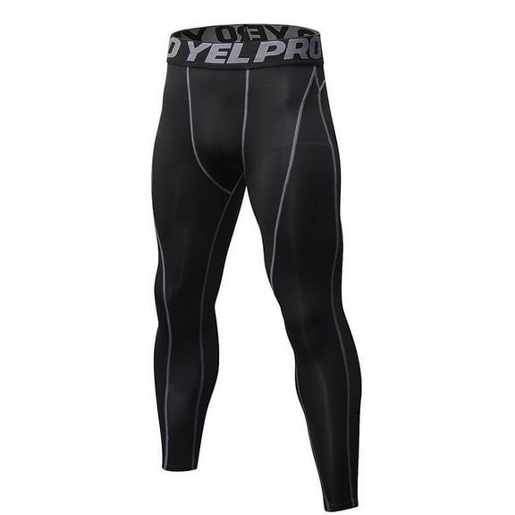 Leezo Youth Boys Mens Compression Tights Gym Yoga Running Base Layer Under Pants Sport Wear