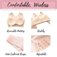 thumbnail image 4 of Babysbule Bras for Women Women Yoga Sports Front Closure Extra-Elastic Breathable Lace Trim Bra Underwear, 4 of 9