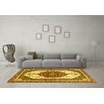 thumbnail image 3 of Ahgly Company Indoor Square Persian Yellow Traditional Area Rugs, 8' Square, 3 of 4