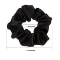 thumbnail image 2 of Satin Scrunchies Hair Ties, Pack of 10, Elastic Hair Bobbles for Ponytail, Curly Hair Accessories - Black, 2 of 5