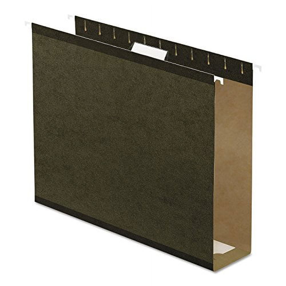 Pendaflex Reinforced 3" Extra Capacity Hanging Folders Letter Standard Green 25/Box 4152X3