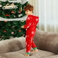 thumbnail image 6 of Matching Christmas Pajamas for Family Cute Reindeer Print One-piece Pajamas Xmas Hooded Sleepwear Nightwear, 6 of 7