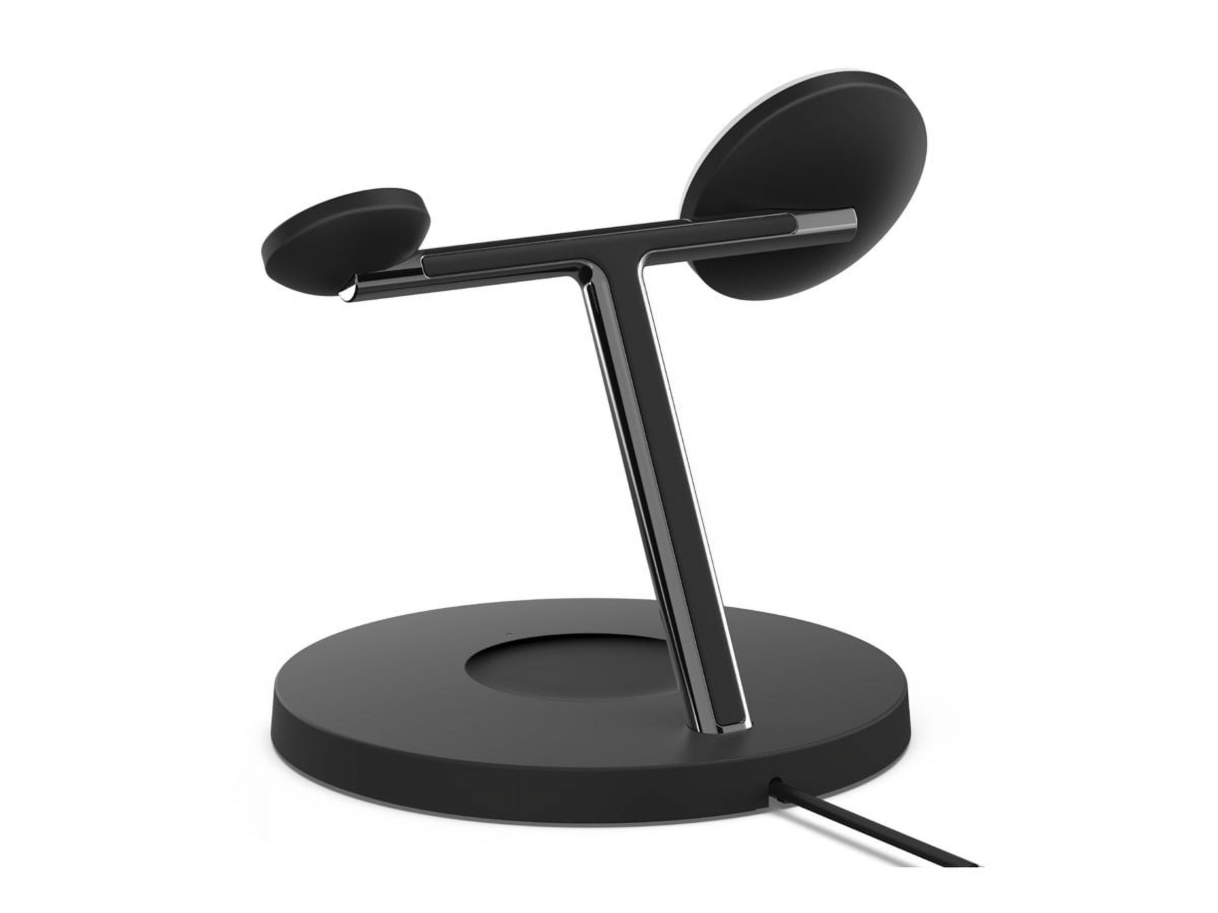 Restored Belkin MagSafe 3-in-1 Wireless Charging Stand (Older 2021 Release) for Apple Watch, iPhone Series, AirPods, Black (Refurbished)