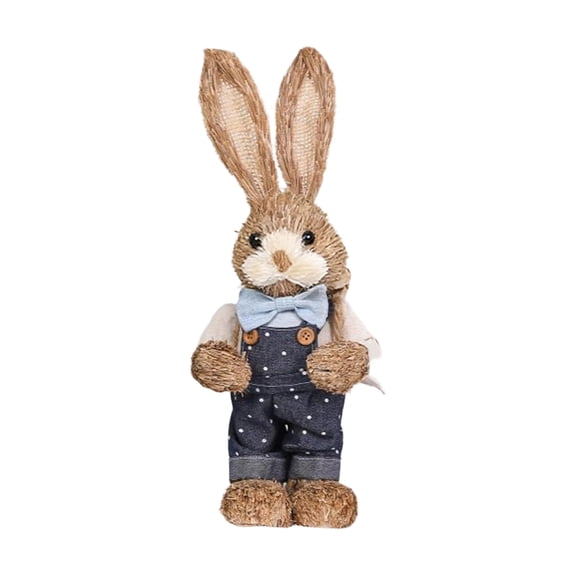 Easter Dining Room Table Decor Set with Bunny Ornaments Fit for Home Party Crafts and Spring Celebration(A)