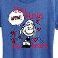 thumbnail image 3 of Peanuts - Patty Stole My Heart - Women's Short Sleeve Graphic T-Shirt, 3 of 6