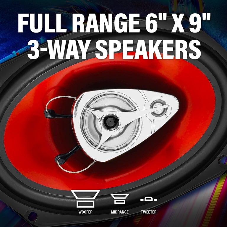 BOSS Audio Systems, Car Door Speakers, 6 x 9 inch, 400 Watts Max