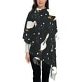 thumbnail image 3 of Sikiie Fashionable Goose Shawl Wraps Big Scarf Tassel Fall Winter Thick Scarf Warm Shawl Women Fall Gifts, 3 of 8