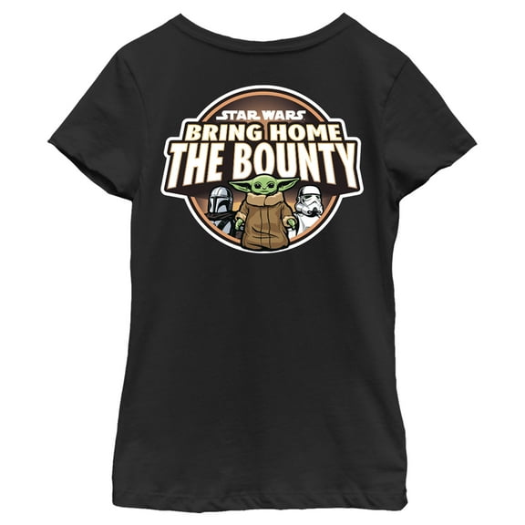 Girl's Star Wars: The Mandalorian Pocket Quote Graphic Tee Black Large