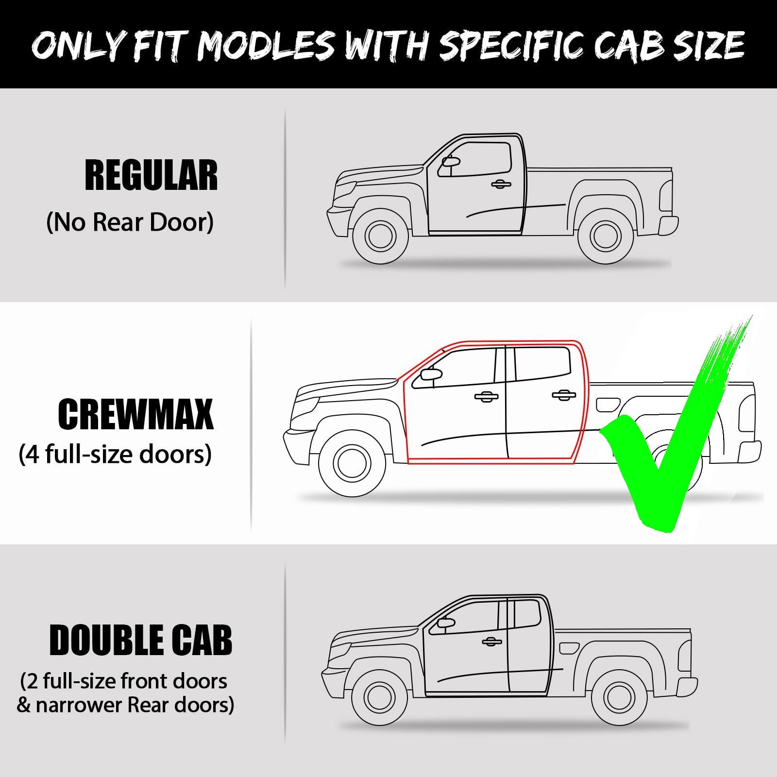 Vijay Running Boards Compatible with 2022-2023-2024-2025-2026 Toyota Tundra Crewmax Cab 4-Door A Pair Bolt-on Side Steps Rails Steel Nerf Bars