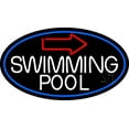 thumbnail image 1 of Swimming Pool With Arrow With Blue Border LED Neon Sign 20 x 37 - inches, Clear Edge Cut Acrylic Backing, with Dimmer - Bright and Premium built indoor LED Neon Sign for Bar decor., 1 of 7