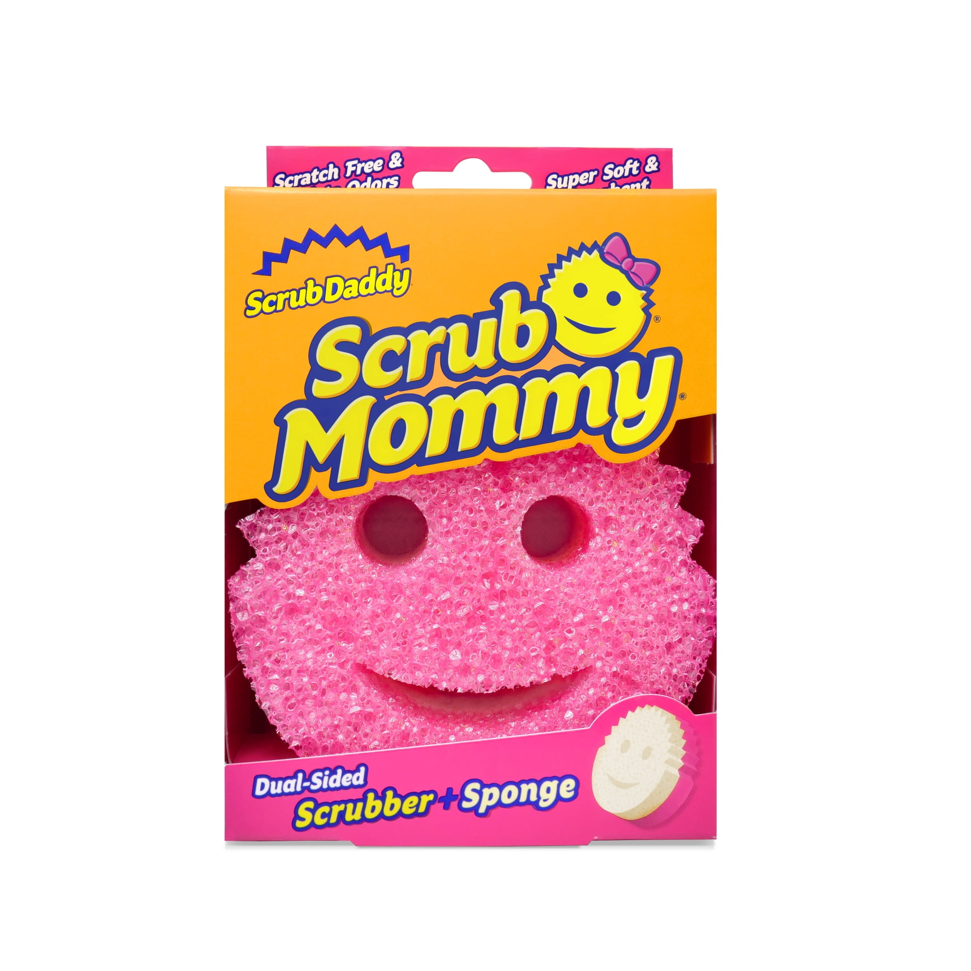 Scrub Daddy Scrub Mommy Dual-Sided Scratch-Free Dish Scrubber Sponge, Kitchen & Bath Cleaning Supplies. Scrubbies & Esponjas De Fregar Platos