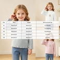 thumbnail image 3 of mgoYE Girls' Lettuce Trim Ribbed Shirts Cotton Blend Long Sleeve Crew Neck Base Layer Slim Fit Trendy Tops(Grey,4-5 Years), 3 of 6