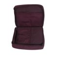 thumbnail image 4 of Unique Bargains Multi-mesh Pouches Portable Zippered Cosmetic Bag Organizer for Travel Storage Makeup Burgundy, 4 of 4