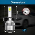 thumbnail image 3 of For Acura RSX 2004-2002 - 4PCS H1+H1 LED Headlight Bulbs Kit High+Low Beam 8000K, 3 of 5