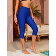 thumbnail image 3 of Charmo Capris Swimming Pants for Womens Wider Waisted Leggings Sport Rash Guard Surf Pants, 3 of 6