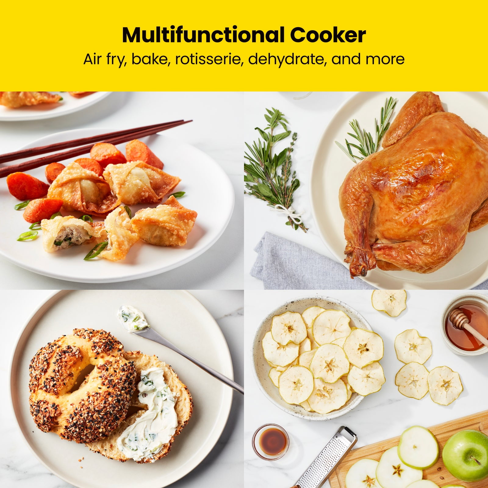 Restored Chefman 10-Liter Digital Multifunction Air Fryer Plus Rotisserie, Dehydrator, Oven (Refurbished)