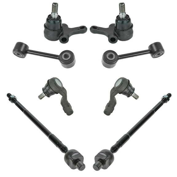 TRQ Front Tie Rod Ball Joint Sway Bar Link Steering Suspension Kit 8pc for Miata PSA59494