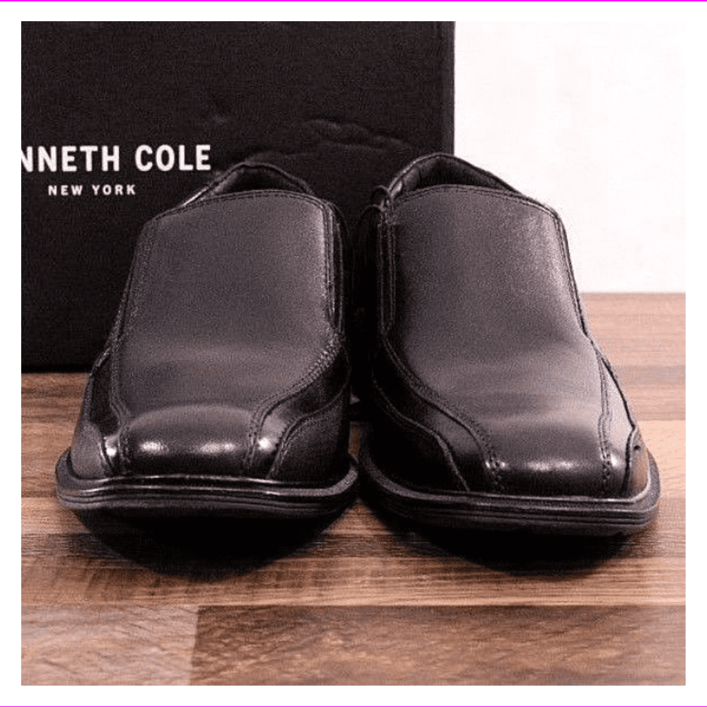 kenneth cole black slip on shoes