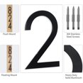 thumbnail image 4 of shiyou-10 Inch Large house Numbers for Outside Modern,Metal House Numbers Black Address Numbers For House Matte Black Floating Mount And Flush Mount Aluminum Home Address Numbers 2, 4 of 4