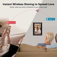 thumbnail image 3 of 10.1 Inch WiFi Digital Picture Frame with 32GB Storage, 1280x800 HD IPS Touchscreen, Smart Photo Frame for Family Gifts via Uhale App, 3 of 7