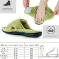 thumbnail image 5 of Women's Arch Support Diabetic Slippers Memory Foam House Shoes Orthotic Heel Cup Arthritis Edema Slippers with Adjustable Strap, Green 6.5/7.5, 5 of 5