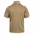 thumbnail image 3 of LTTVQM Polo Shirts for Men Camo Short Sleeve 1/4 Zipper Outdoor Workout Collared Shirts Quick Dry Golf Shirt Khaki S, 3 of 3