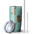 thumbnail image 2 of Dachshund Dog Tumbler Stainless Steel Insulated Travel Coffee Cups with Lid and Straw,Ideal Memorial Gift for Dog Dad/Mom,20oz, 2 of 6