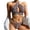 Bikini Tankini Coverup Swimsuits Brown on Clearance, variant on Women's Cut Out Tie Knot Halter Swimwear Triangle Bikini Top