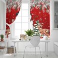 thumbnail image 5 of Fsddascl Red Christmas Blackout Curtains for Bedroom/Living Room, Thermal Insulated Kitchen Curtains, Snowman Xmas Tree Ball Elk Snowflake Grommet Darkening Window Treatment Drapes 27.5"x39"x2, 5 of 6