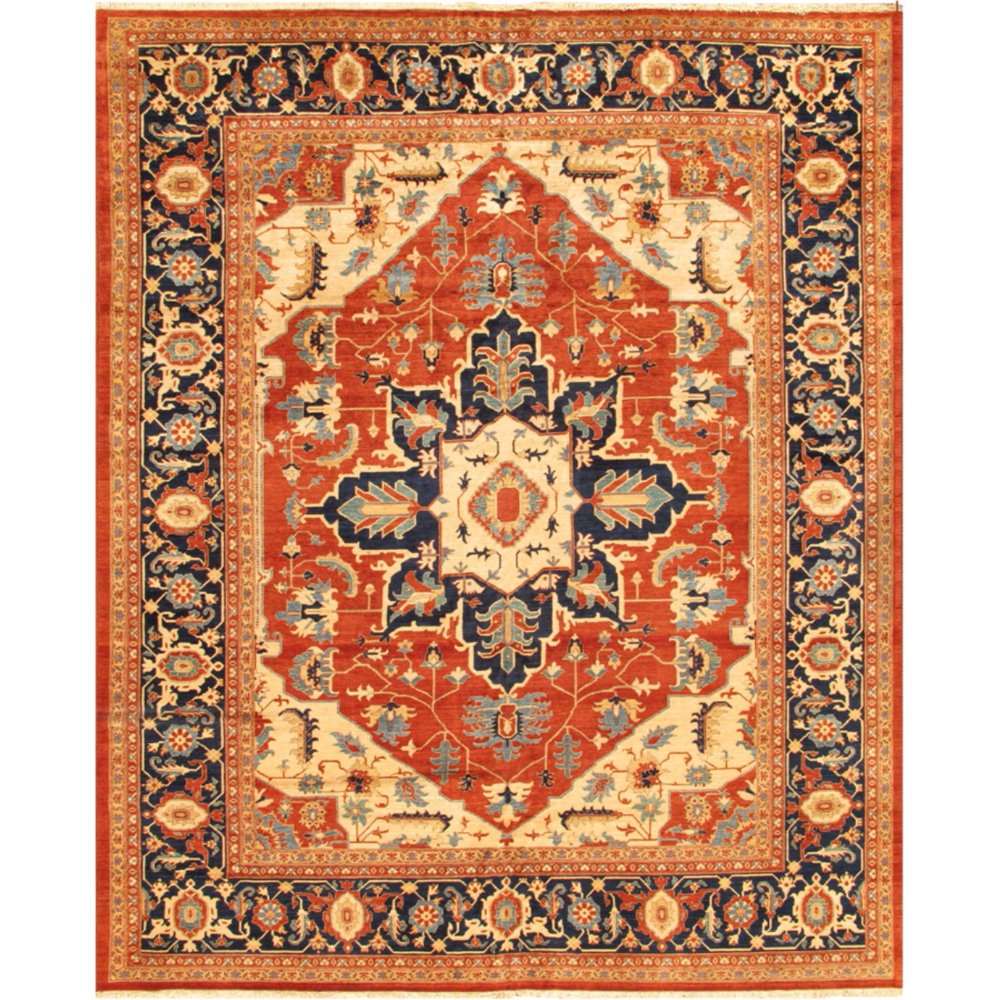 Pasargad Home Serapi Collection HandKnotted Lamb's Wool Area Rug 12
