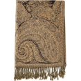 thumbnail image 1 of Shiyou-grand Châle Pashmina Paisley Foulard Jacquard Double Couches Réversible avec Pompons, 1 of 4
