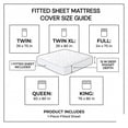 thumbnail image 3 of 100% Polyester Fitted Sheet,15-inch Deep Pocket,Textured Waffle Weave Bed Sheet,Soft & Comfortable,White,Queen, 3 of 11