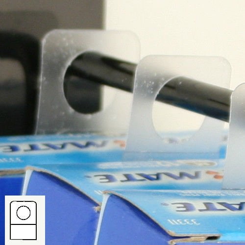 Large Self Adhesive  Stick On Hangers Tabs 50x50mm 4 retail shop display 