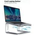 thumbnail image 4 of GFDYREE Soundance Aluminum Laptop Stand for Desk Compatible with Mac MacBook Pro Air Apple Notebook, Portable Holder Ergonomic Elevator Metal Riser for 10 to 15.6 inch PC Desktop Computer, L, 4 of 7