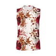 thumbnail image 6 of Lsque Lilies Flowers Print Men's Cotton Blend Sleeveless Muscle Shirts (S-3XL)- Moisture Wicking, Odor Protection, UPF 30+,Medium, 6 of 8