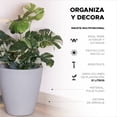 thumbnail image 4 of Maceta Cónica Elly Decor 40 cm con Drenaje Gris Claro, 4 of 5