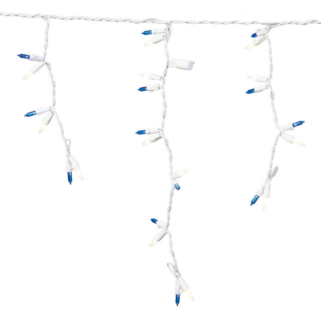 200Count Frost White & Blue LED TwinCicle Christmas Lights with White