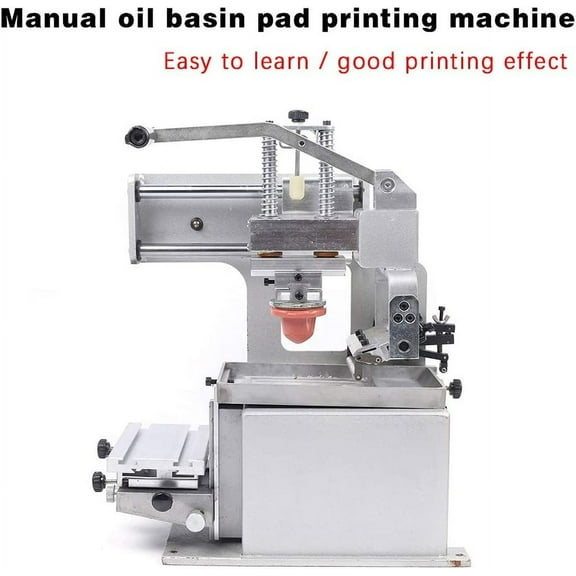 Miumaeov Manual Pad Printer Single Color Pad Printer Printing Machine DIY Transfer Machine 80x120 mm Printing Area Adjustable Pad Printing Machine for Printing Words Numbers