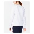 thumbnail image 2 of TOMMY HILFIGER Womens White Color Block Sweatshirt Size: L, 2 of 2