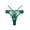 Green, variant on Crisscross Strap Lace Panties for Women - Mid Lift High Elasticity Briefs, Soft Breathable 3-Sided Base Layer for Daily Wear
