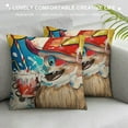 thumbnail image 3 of PHYHOO Sweet Summer Time Decorative Throw Pillow Covers , Beach Coastal Cushion Case Decor, Stripes Nautical Seasonal Home Decoration for Sofa Couch, 3 of 5