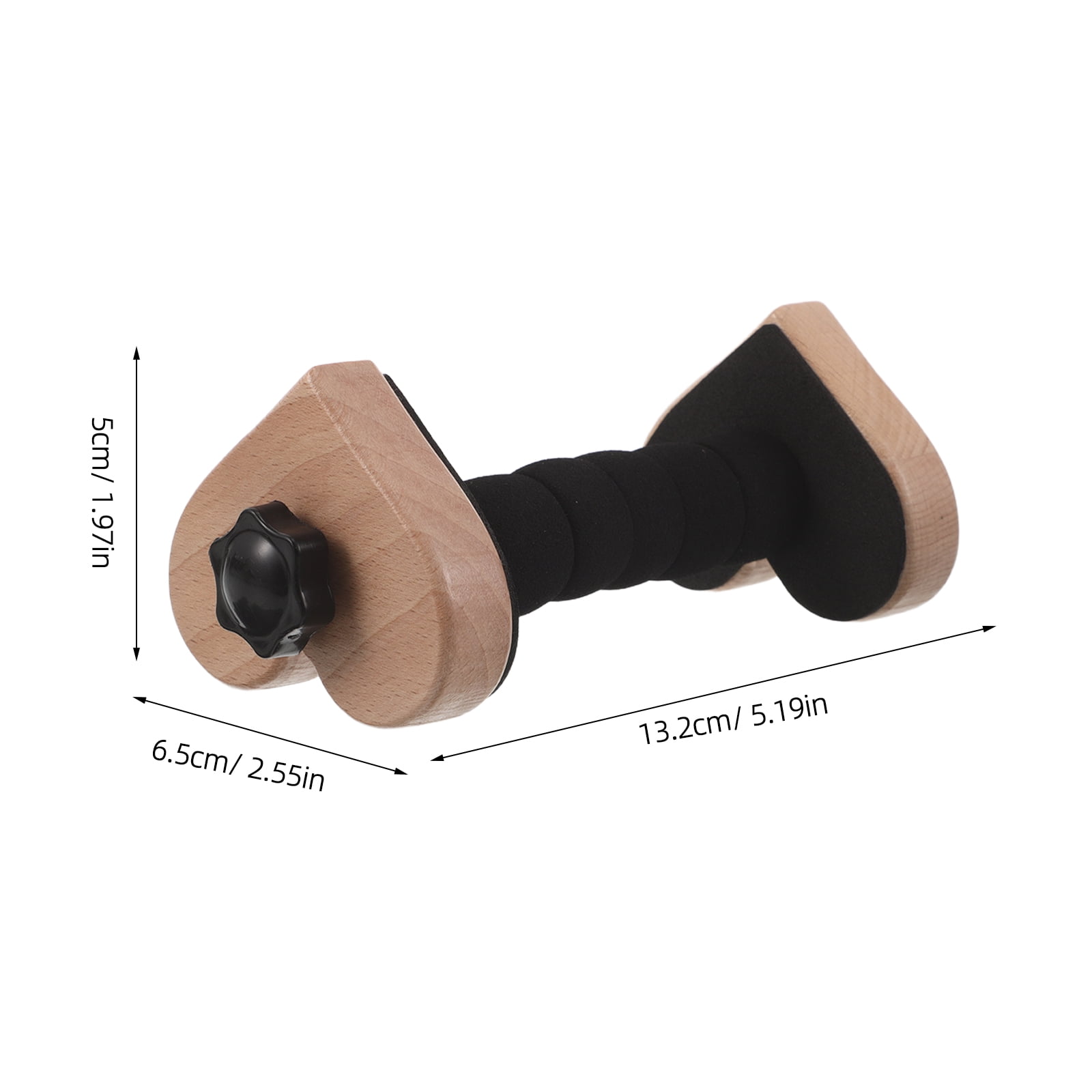 DEEPCRAFF 2Pcs Adjustable Beech Wood Acoustic Guitar Stands Khaki Vertical Guitar Holder Rack for Display