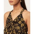 thumbnail image 5 of Moomaya Printed Cinched Waist Viscose Top, Sleeveless Tunic Top, 5 of 8
