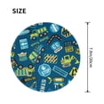 thumbnail image 3 of Disketp Machinery Road Construction Small Mouse Pad 7.9x7.9 Inches,Washable Round Mousepad For Office Laptop Computer,Non-Slip Rubber Base Mouse Pads For Wireless Mouse, 3 of 9